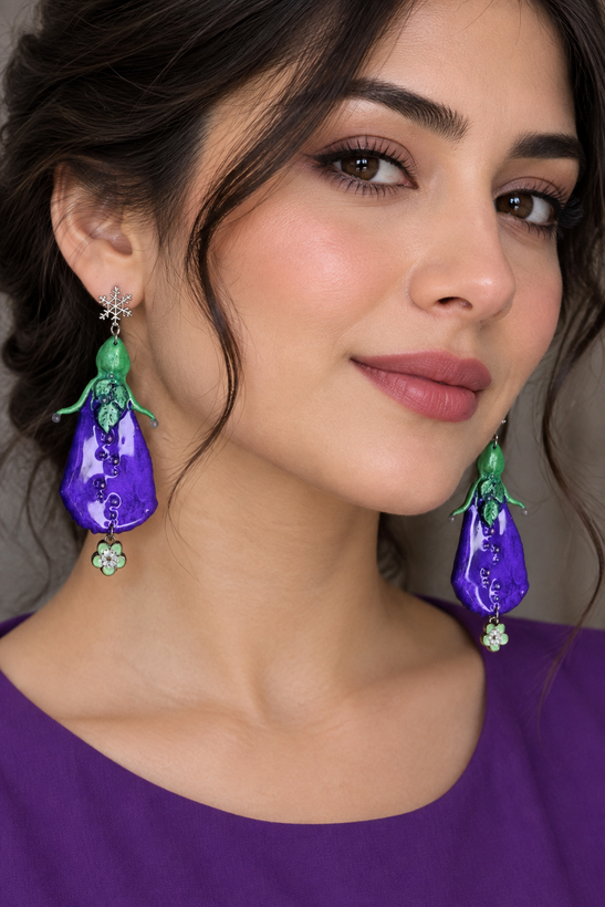 گوشواره گلبرگ و حباب
